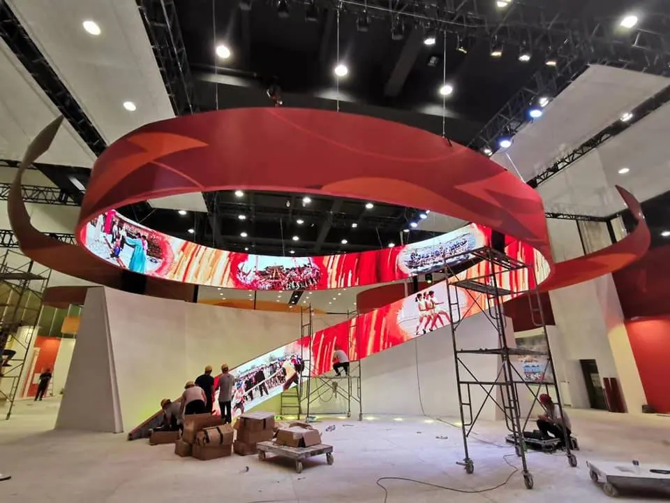 P2.5 flexible LED screen curved led screen for Exhibition led wall for Museum