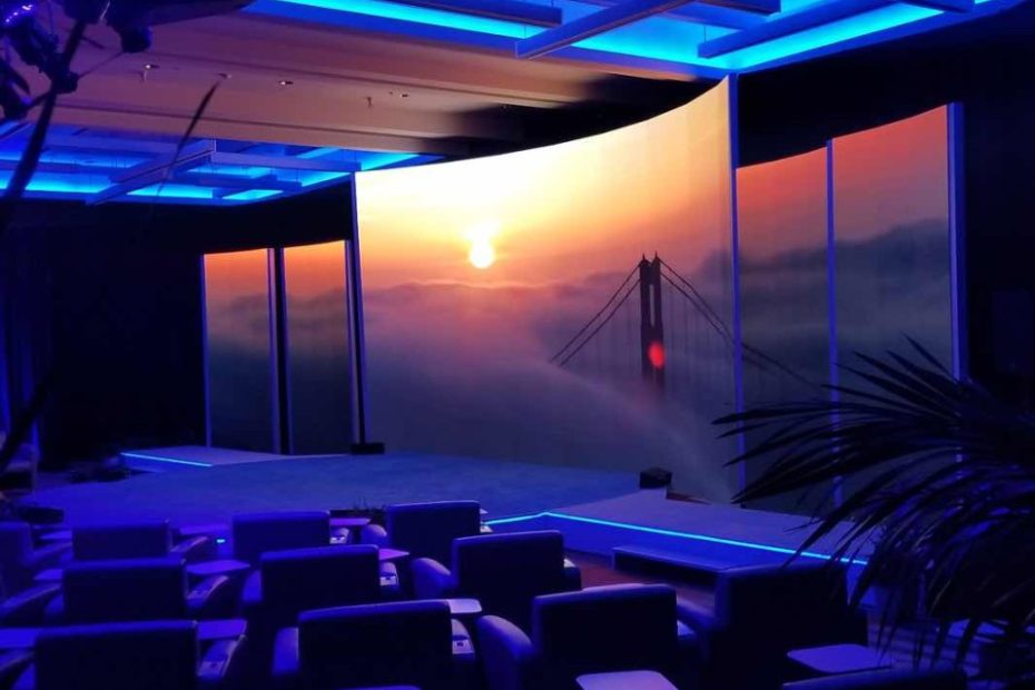 curved LED display screens